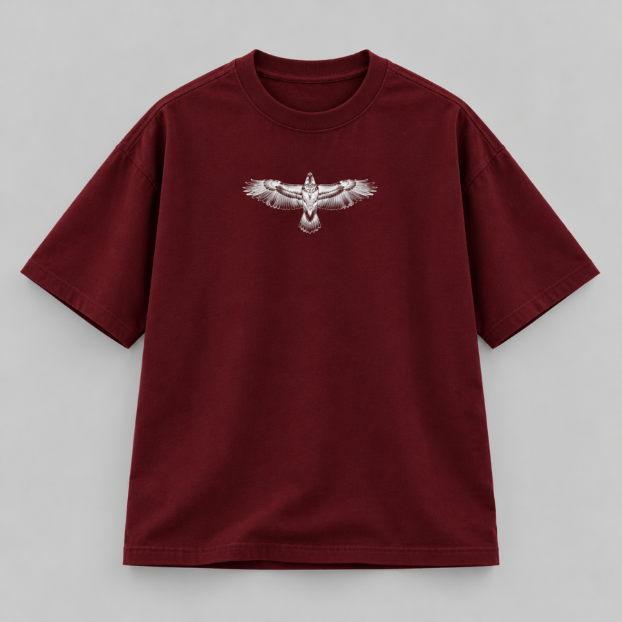 COTHLY WINGED – Eagle Graphic Oversized T-Shirt