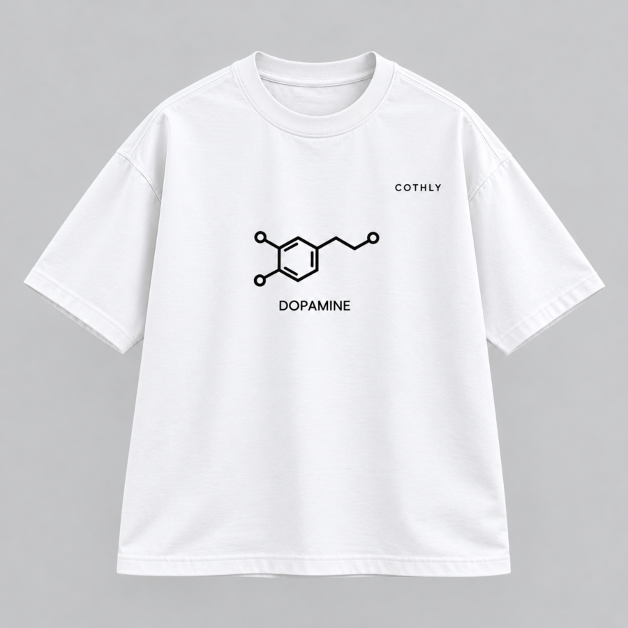 COTHLY DOPAMINE THEORY — Oversized Graphic T-Shirt