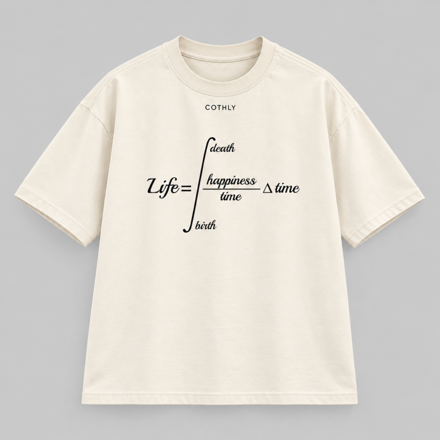 COTHLY Life Equation Oversized Tee