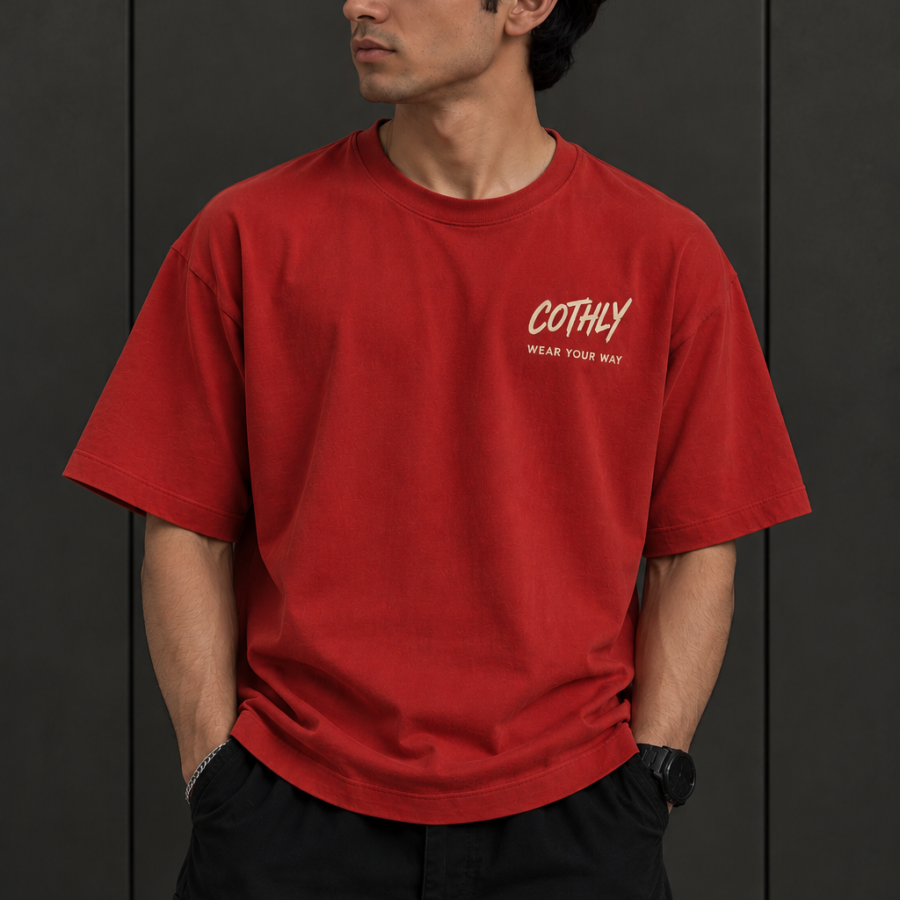 Red Oversized T-Shirt